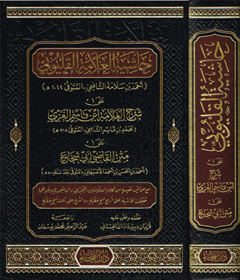 حاشية العلامة القيلوبي على شرح العلامة ابن قاسم الغزي على متن القاضي أبي شجاع